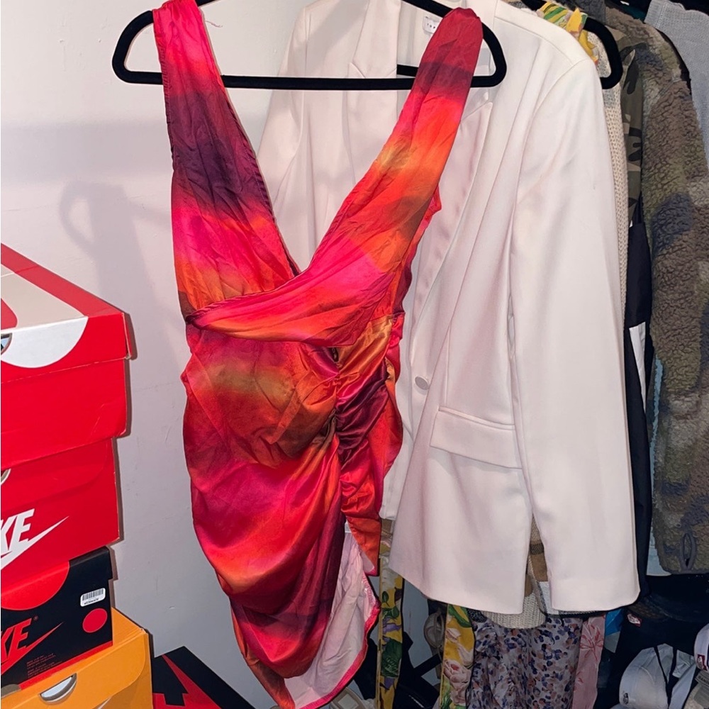 Ruched dress from PrettyLittleThing